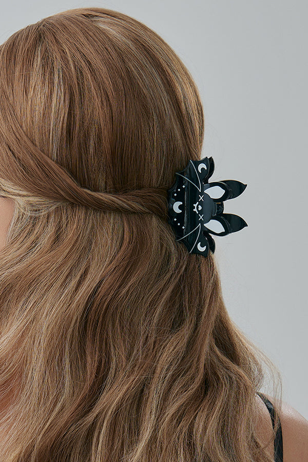 Halloween Gothic Fashion Bat Pumpkin Hair Clip