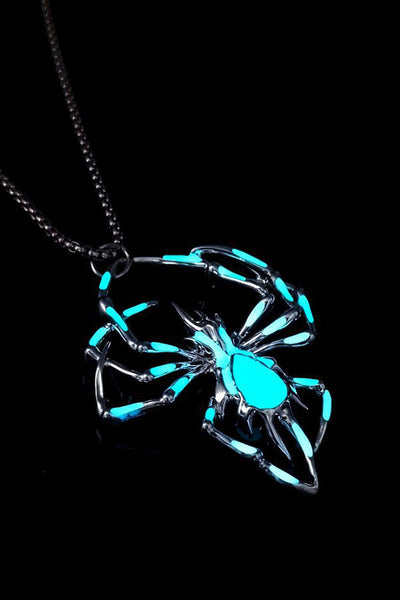 Halloween Glow-in-the-dark Spider Necklace