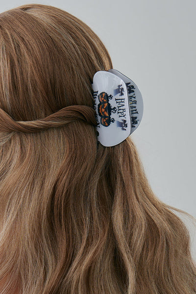 Halloween Gothic Fashion Bat Pumpkin Hair Clip