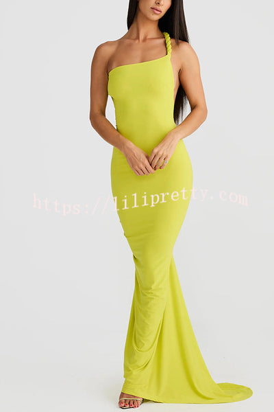 Sexy Halter Neck Open Back Pleated Slim Fit Maxi Dress