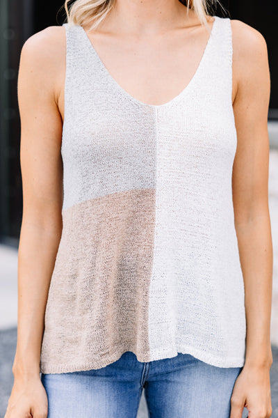 Color Block Sweater Tank