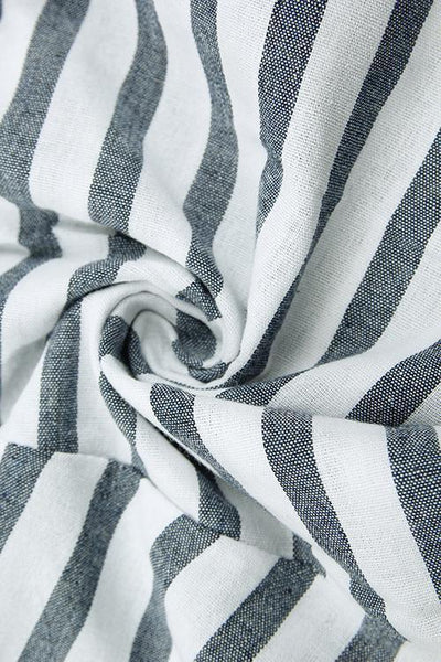 Stripe Knot One Shoulder Romper - girlyrose.com