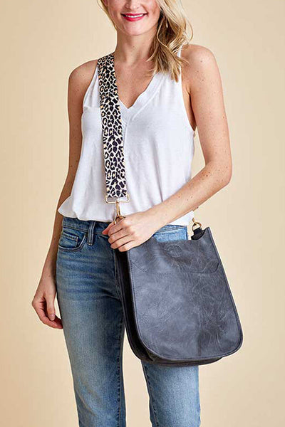 Leopard Strap Crossbody Purse