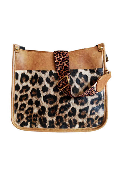 Leopard Strap Crossbody Purse