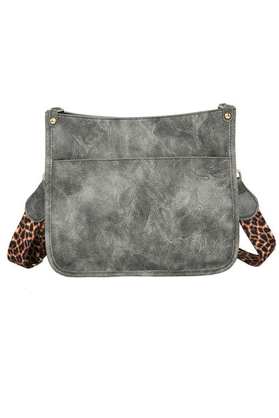 Leopard Strap Crossbody Purse