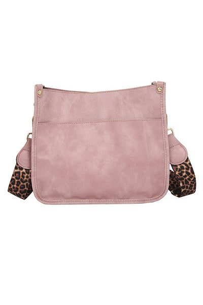 Leopard Strap Crossbody Purse