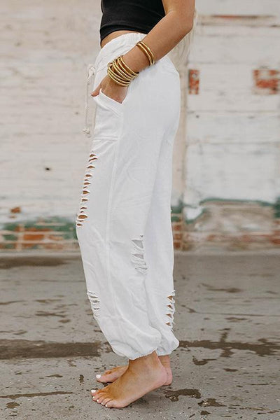 Midtown Distressed Pocketed Joggers