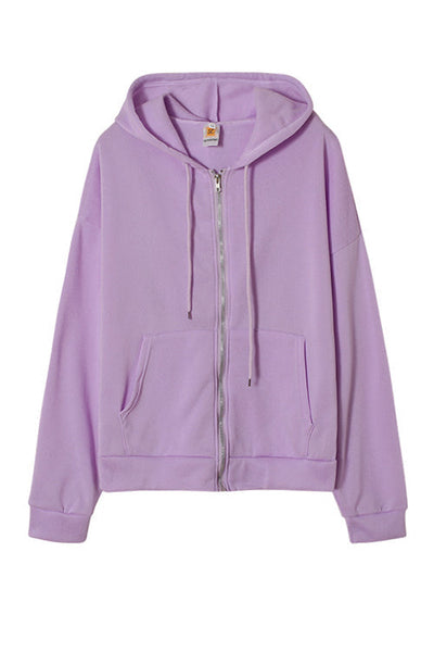 Pockets Loose Hoodie Coat