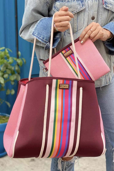 Neoprene Tote and Wristlet