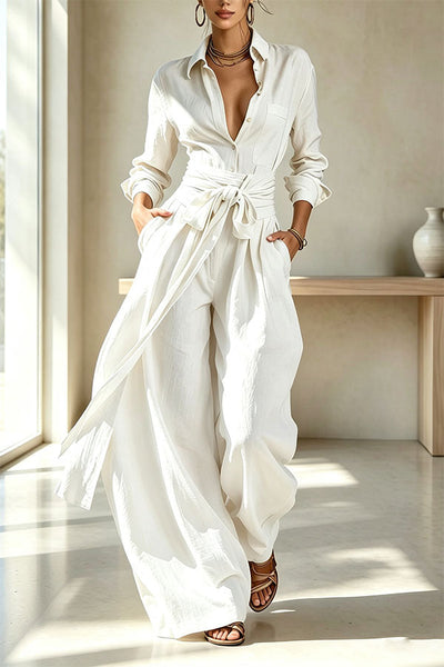 Signature Tie-Waist Utility set