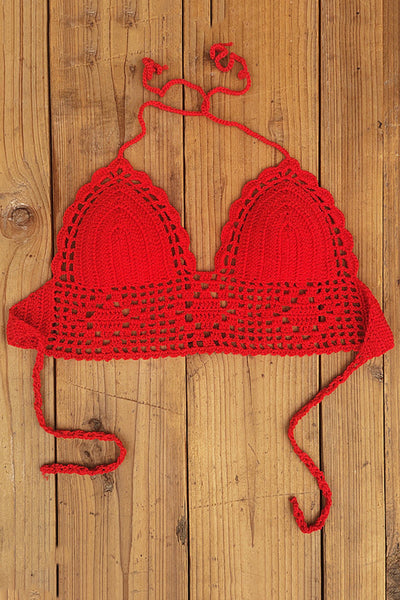 Solid Color Sexy Halterneck Knitted Vest