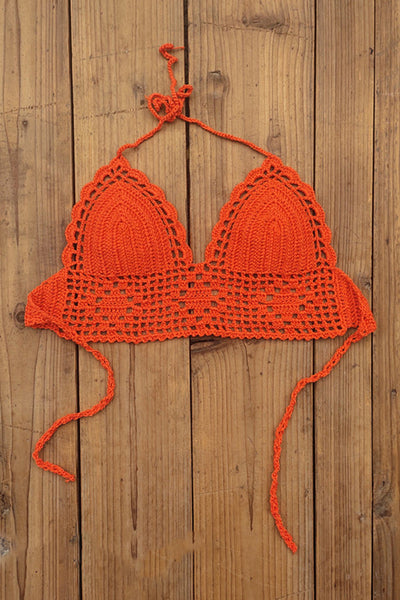 Solid Color Sexy Halterneck Knitted Vest
