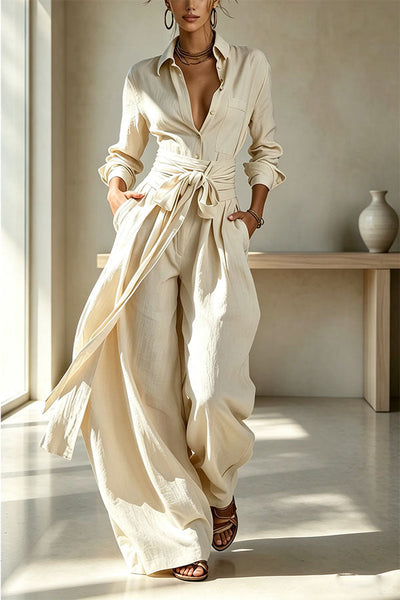 Signature Tie-Waist Utility set