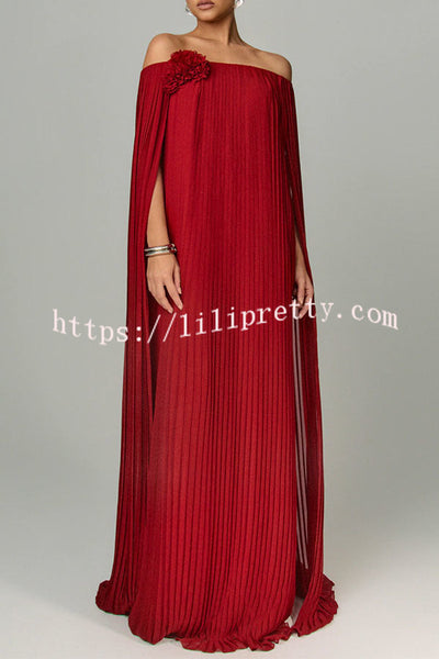 Sophia Off-Shoulder Drape Dress