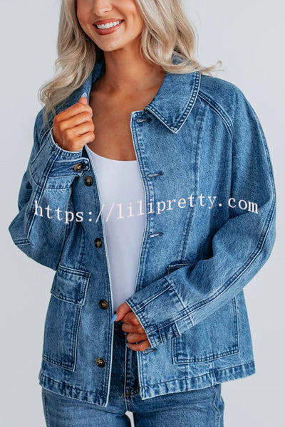 Stylish Single-breasted Casual Pocket Denim Jacket