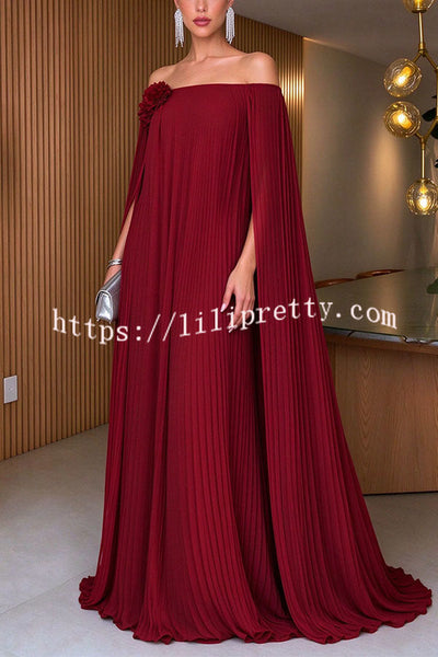 Sophia Off-Shoulder Drape Dress