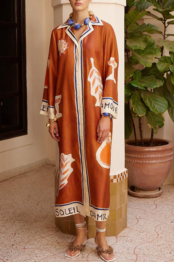Fun Print Cardigan Dress
