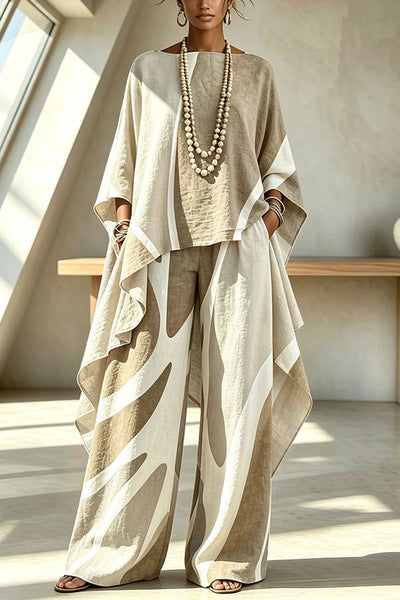Geometric Pattern Color Blocking Irregular Slanted Set
