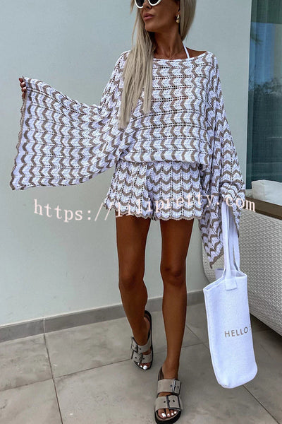 Bohemian Style Casual Loose Elastic Waist Shorts