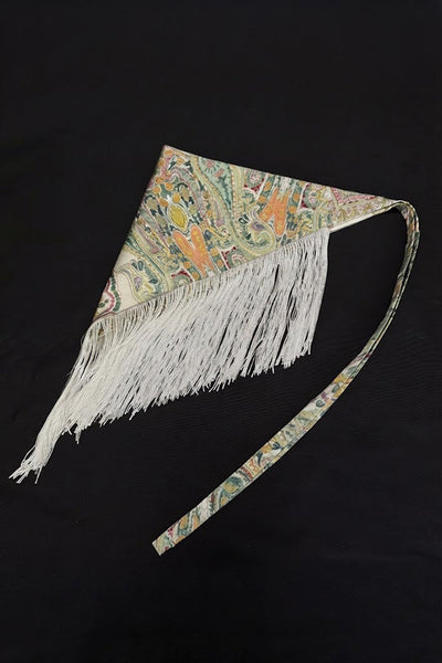 Bohemian-style Triangular Scarf Belt with Tassels