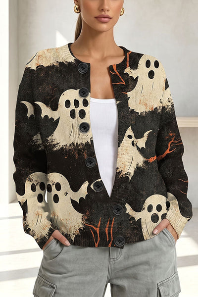 Halloween-themed cardigan