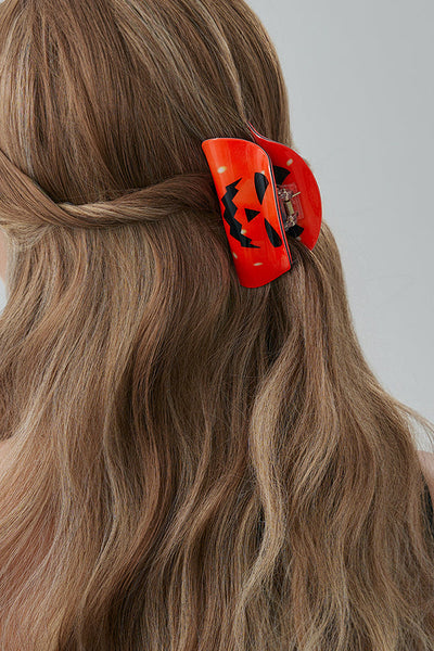 Halloween Gothic Fashion Bat Pumpkin Hair Clip