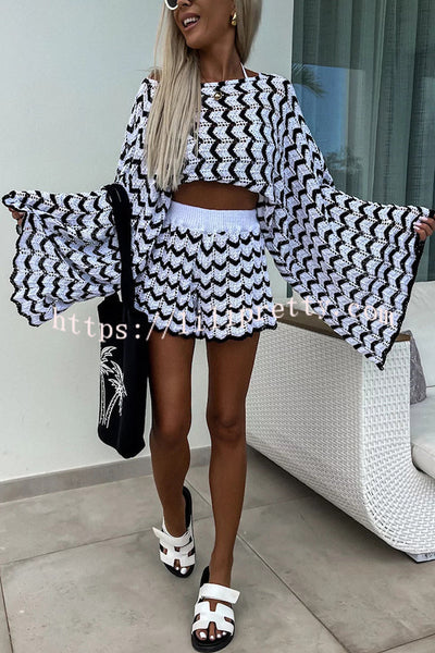 Bohemian Style Casual Loose Elastic Waist Shorts