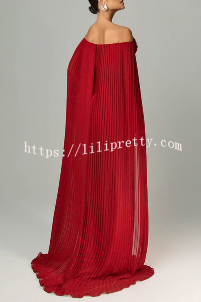 Sophia Off-Shoulder Drape Dress