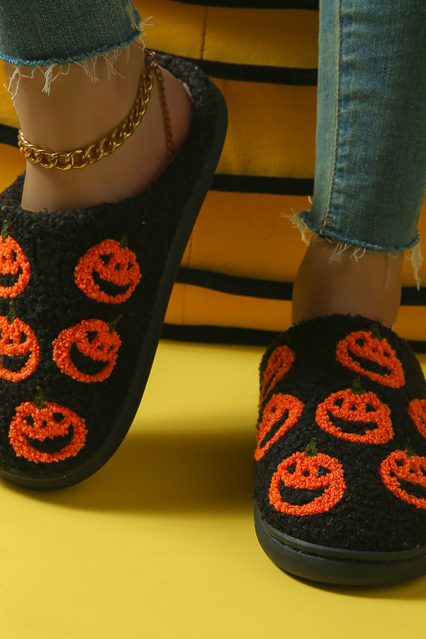 Halloween Suede-Texture Cotton Slippers