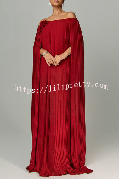 Sophia Off-Shoulder Drape Dress