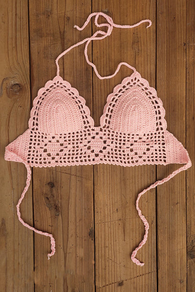 Solid Color Sexy Halterneck Knitted Vest