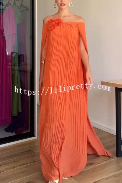 Sophia Off-Shoulder Drape Dress