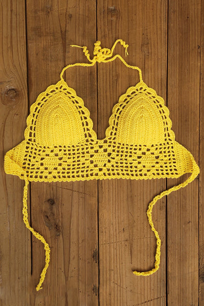 Solid Color Sexy Halterneck Knitted Vest