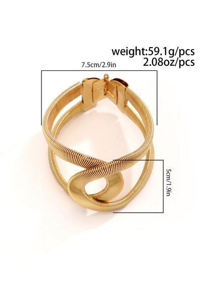 Adjustable Open-ended Punk Bangle Bracelets