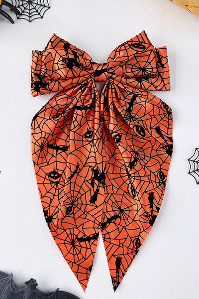 Halloween Spiderweb Bow Hair Clip
