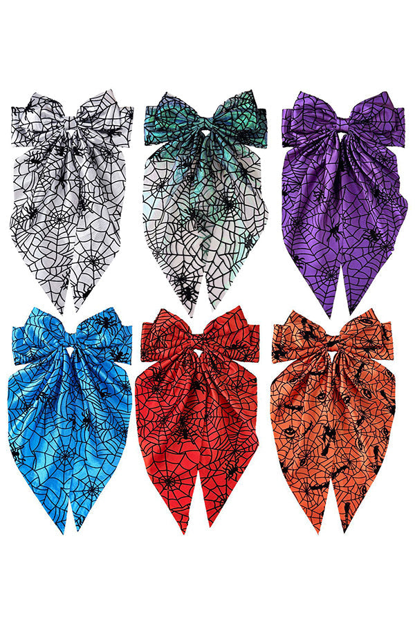 Halloween Spiderweb Bow Hair Clip