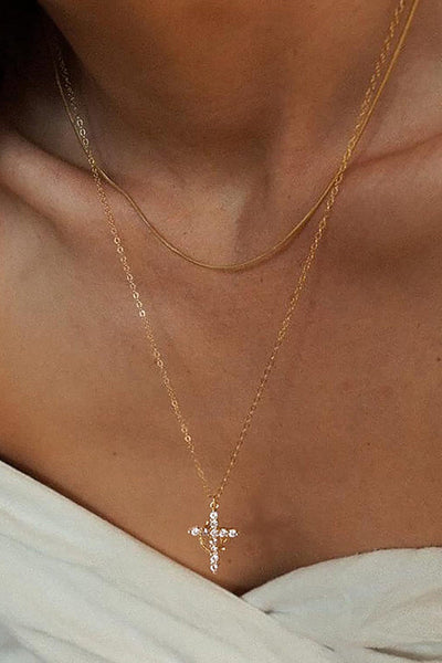Elegant Pearl Beaded Tassel Heart Chain Necklace