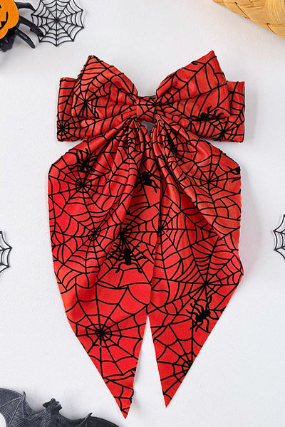 Halloween Spiderweb Bow Hair Clip