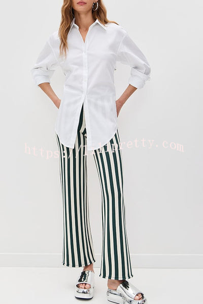 Fall for That Button Long Sleeve Open Back Tie Detail Blouse