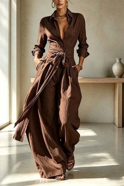 Signature Tie-Waist Utility set