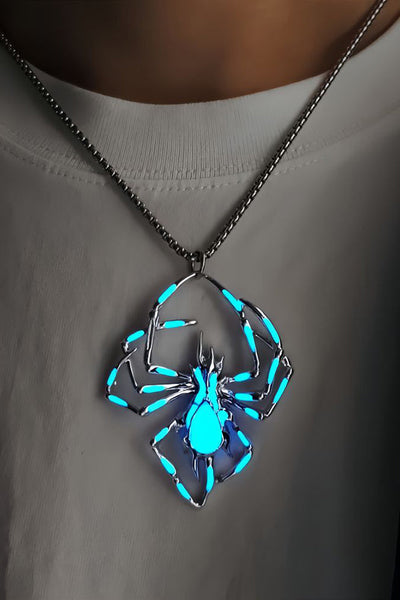 Halloween Glow-in-the-dark Spider Necklace