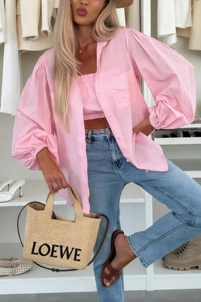 SHIRT WITH TOP  PINK