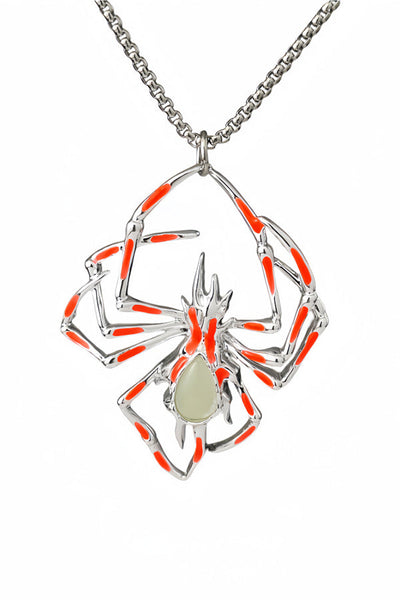 Halloween Glow-in-the-dark Spider Necklace