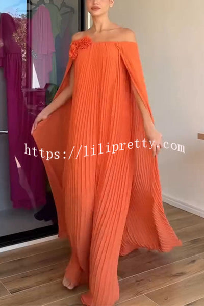 Sophia Off-Shoulder Drape Dress