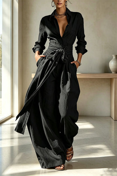 Signature Tie-Waist Utility set