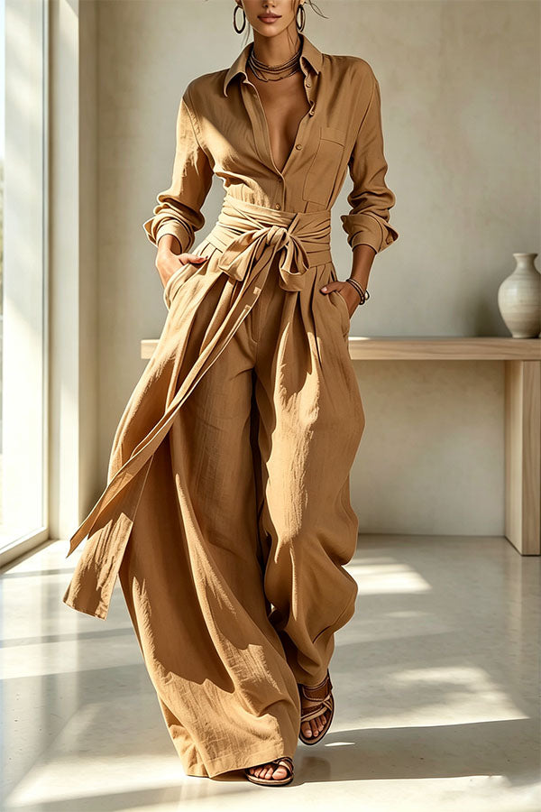 Signature Tie-Waist Utility set