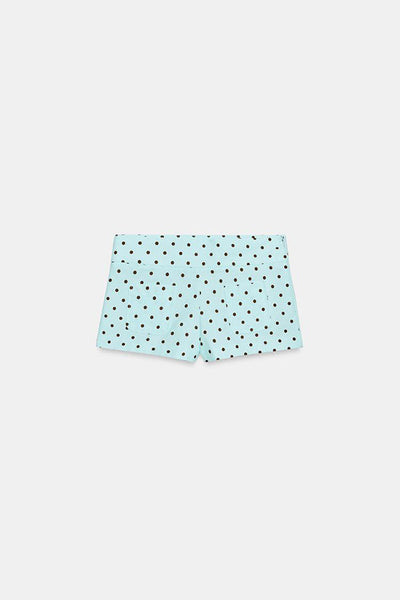 Trisha Linen Blend Polka Dot Stand Neck Belted Jacket and Low-Rise Pocket Mini Shorts Set