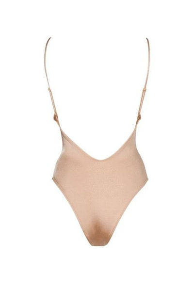 Hollow Slip One Piece Swimwear - girlyrose.com