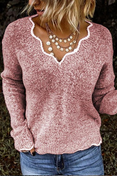 Petal Neck Sweater