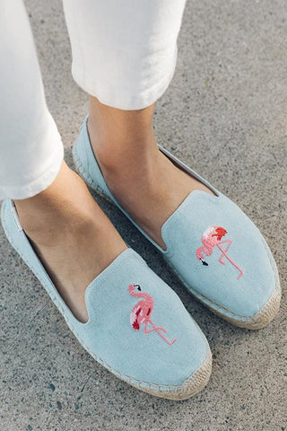 Flamingo Slipper Espadrilles - girlyrose.com